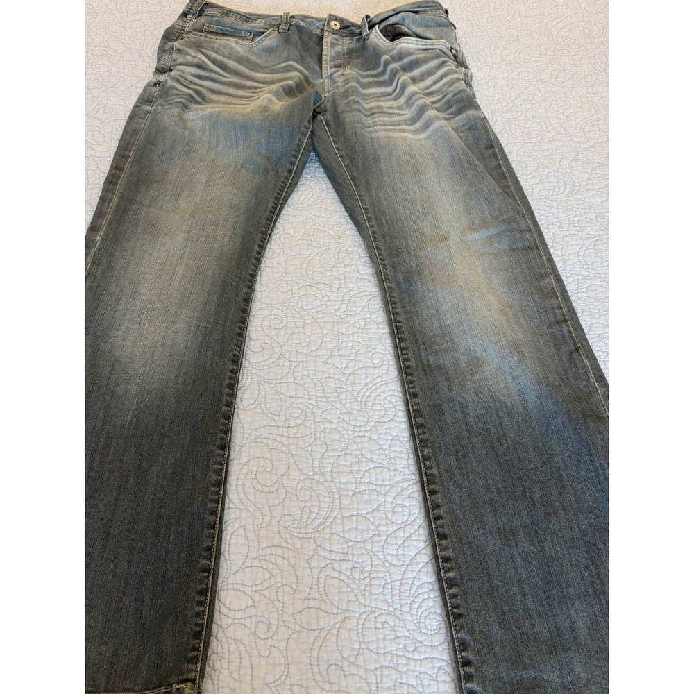 Buffalo David Bitton King-X Slim Bootcut Stretch Jeans Mens 36x32 Medium Wash